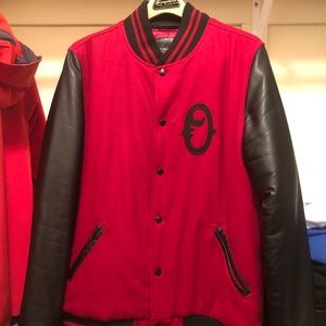 Obey Red Letterman Jacket